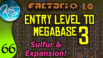 Factorio 1.0 Entry Level to Megabase 3, Ep 66: EXPANSION, SULFUR, TRAIN FIX - Guide, Tutorial