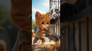 “Heart-Touching Story of Cat Boy &amp; Panda 🐼✨”#animalrescue #catrescue