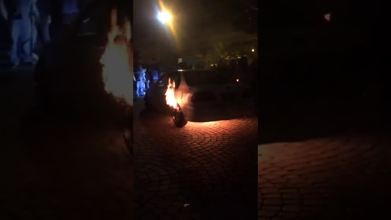 Honda Civic Caught Fire during Car show In Karachi