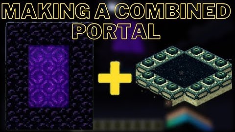 Making A Portal By Combining  End Portal And Nether Portal 😍
