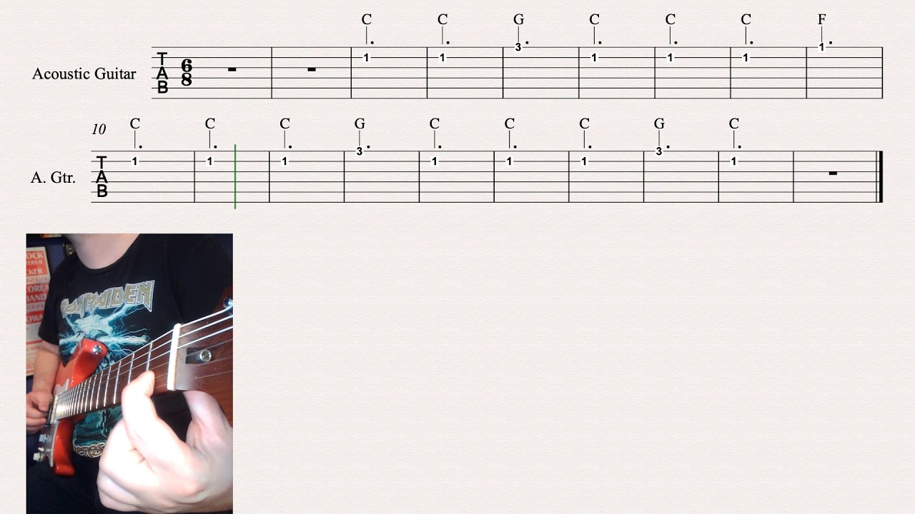 The Itsy Bitsy Spider - Guitar