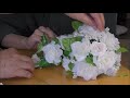花嫁さんのブーケアレンジと花冠を作りました