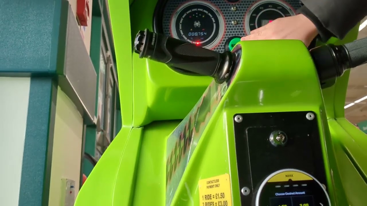 Jolly Roger Green Bykero Kiddie Ride (POV)