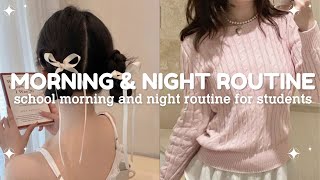 realistic school morning and night routine for students (10-17 yrs old )