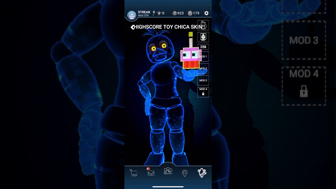 High score toy Chica skin animation (Five Nights at Freddy’s AR Special