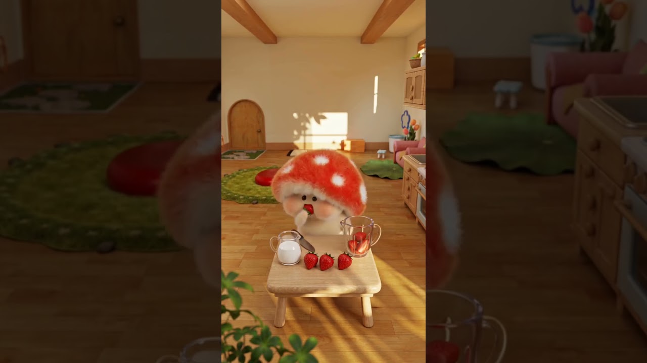 Making Strawberry Juice