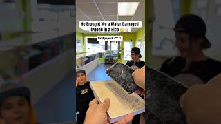 Famous He Tried to Fix His iPhone by Putting it in Rice 🤣🤣 #shorts #asmr #moneytalkswireless Wealth