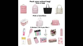 Pack Your School Bag