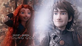 [Non/Disney] hiccup + merida || иккинг и мерида - young god.