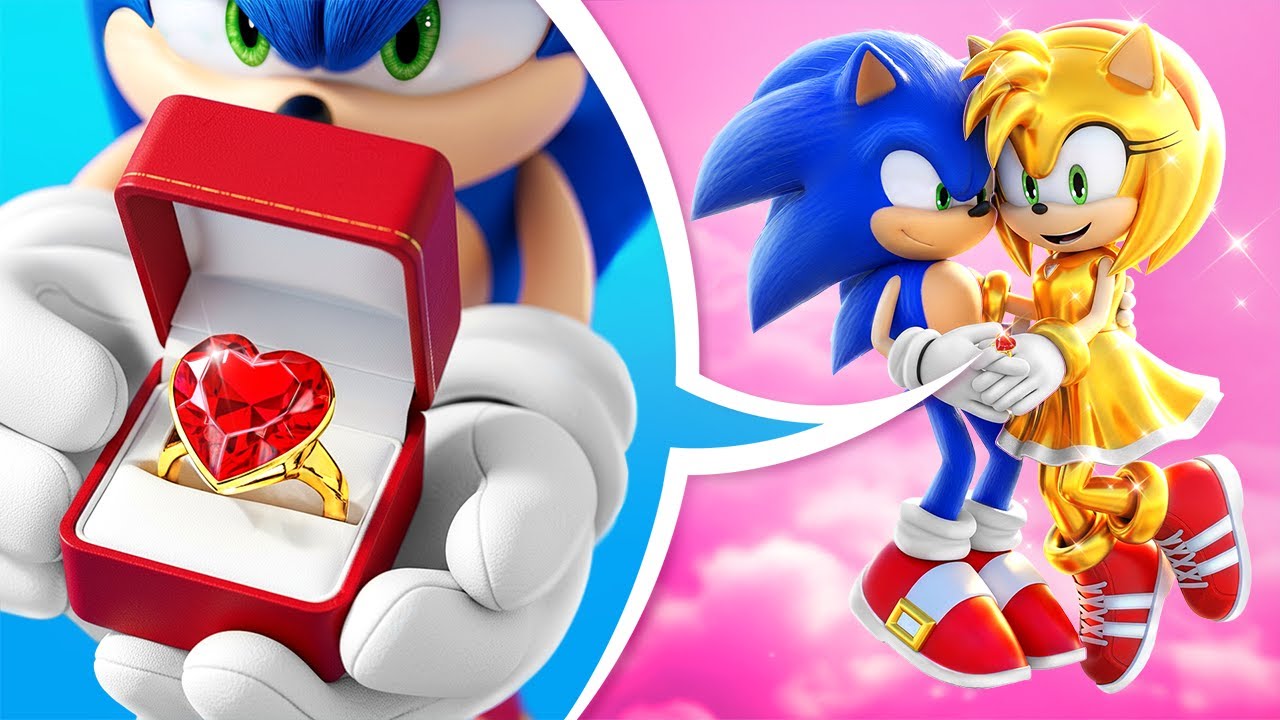 Sonic The Hedgehog vs Amy Rose! Boys vs Girls challenge! PINK vs BLUE!