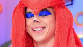 Sonic The Hedgehog vs Amy Rose! Boys vs Girls challenge! PINK vs BLUE!