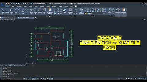 AREATABLE - Tính diện tích và xuất file Excel trong ZWCAD | Calculate area and export into Excel