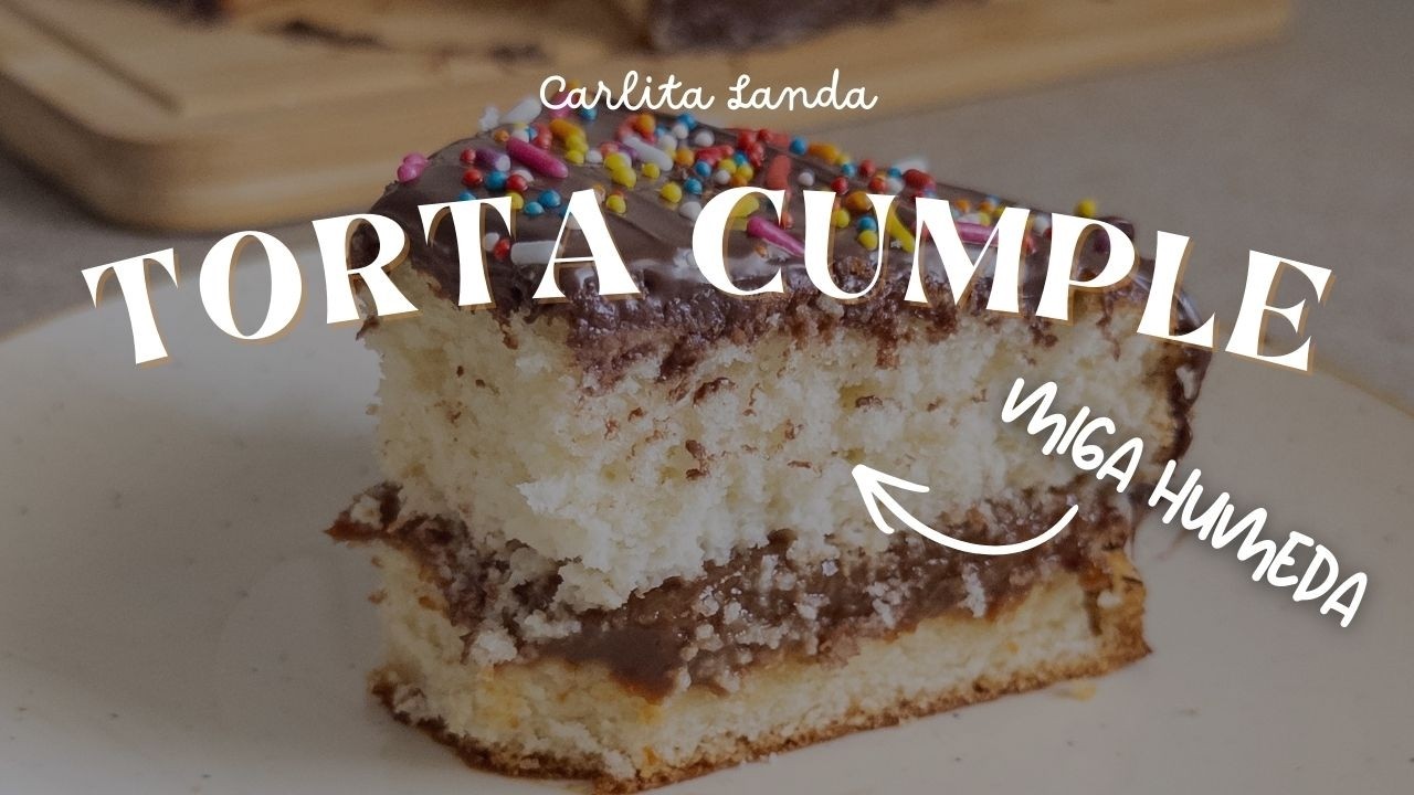 Torta de Cumpleaños Argentina 🎂 Bizcochuelo Suave y Esponjoso con Dulce de Leche