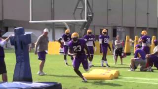 LSU linebackers work on their tackling in a multi-tasking drill | Video