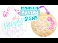 Let&#39;s Make An Easter Door Sign &amp; Use HTV on Wood