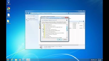 Enabling Telnet in Windows 7