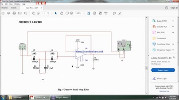 EXPT 2 Band Stop filter