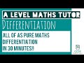 Master Differentiation in Just 30 Minutes! | A Level Pure Maths Chapter 12 π