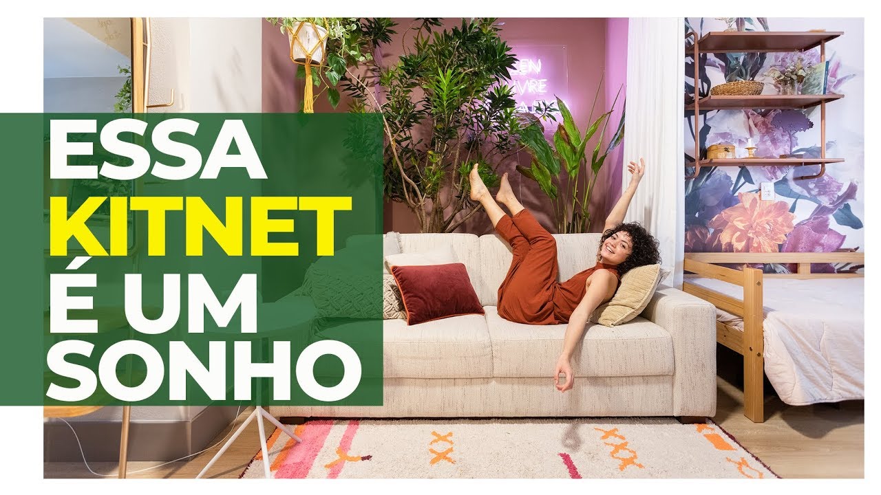 A KITNET DESSA SEGUIDORA DO CANAL É UM SONHO - TEM 2 QUARTOS, SALA, JARDIM, COZINHA E 2 ESCRITÓRIOS
