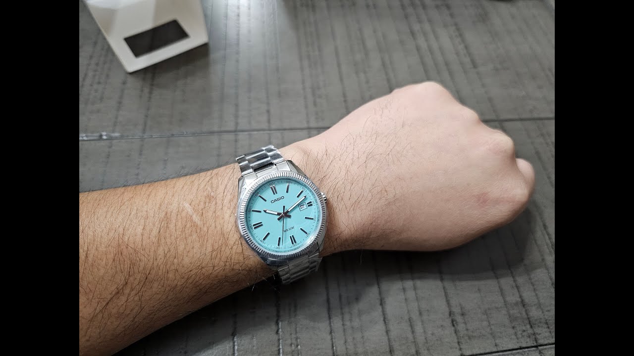 Casio MTP-1302D-2A2V Blue Dial unboxing - YouTube