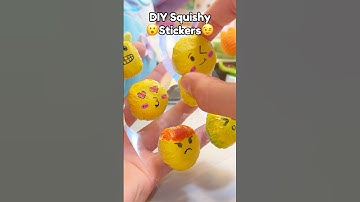 😉DIY Squishy Stickers😯!? #diystickers #stickers #papercraft #cutecrafts #crafts #craft #cute