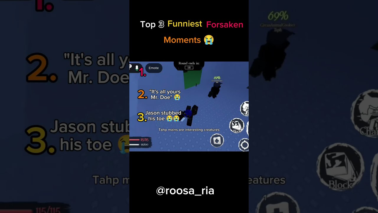 Top 3 Funniest Forsaken Moments 