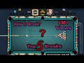 How to break in 8 ball pool | top 5 breaks