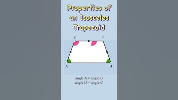 Properties of an isosceles trapezoid #reels  #reel  #geometry #maths #mathematics #trapezoid