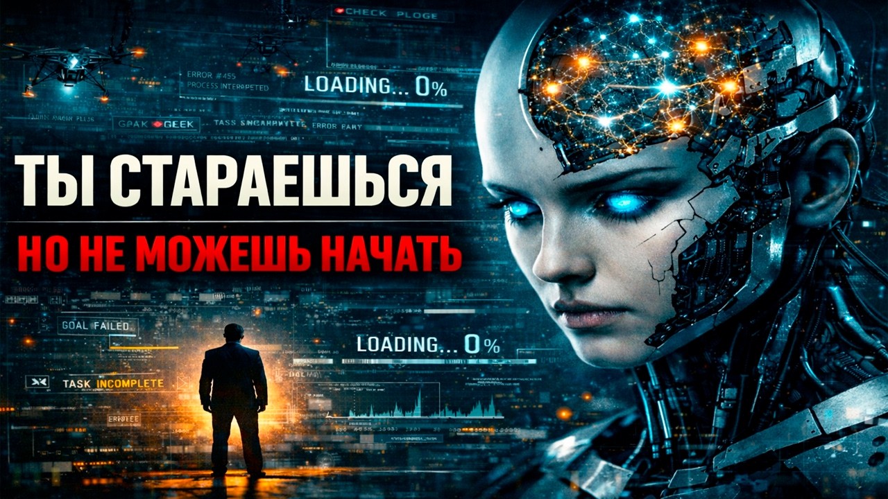 ИИ РАЗОБРАЛ: Почему ты НЕ МОЖЕШЬ НАЧАТЬ, даже когда понимаешь, что дальше ТАК НЕЛЬЗЯ