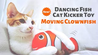 Dancing Fish Cat Kicker Toy Review - Moving Clownfish by Petites Paws 1,988 views 3 years ago 1 minute, 39 seconds