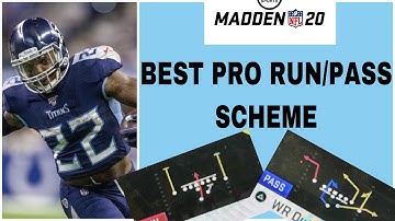 MADDEN 20 - BEST PRO RUN/PASS SCHEME IN MADDEN 20.  STRONG CLOSE SCHEME IS CRAZY. PRO RUN SCHEME