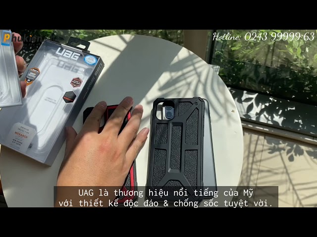 Ốp lưng Iphone 11 Pro Max UAG Monarch (Black & Crimson) [PhuKien24h]