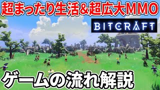 【BitCraft】無料テスト開始!超広大なオープンワールド&超まったりな生活系プレイが楽しめる新作サバイバルクラフトMMO ゲームの流れを解説