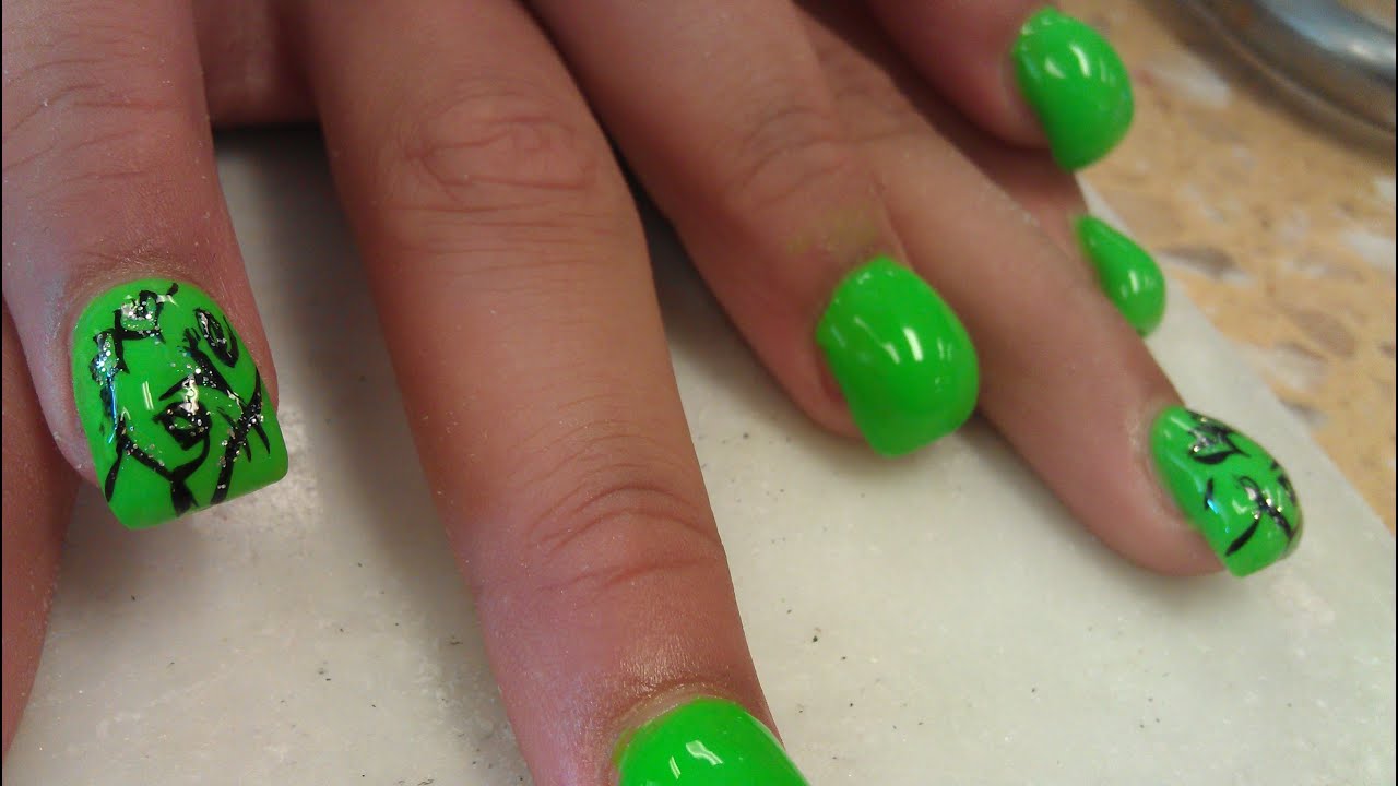 HOW TO BLOW GREEN BUBBLE NAILS PART 2 - YouTube