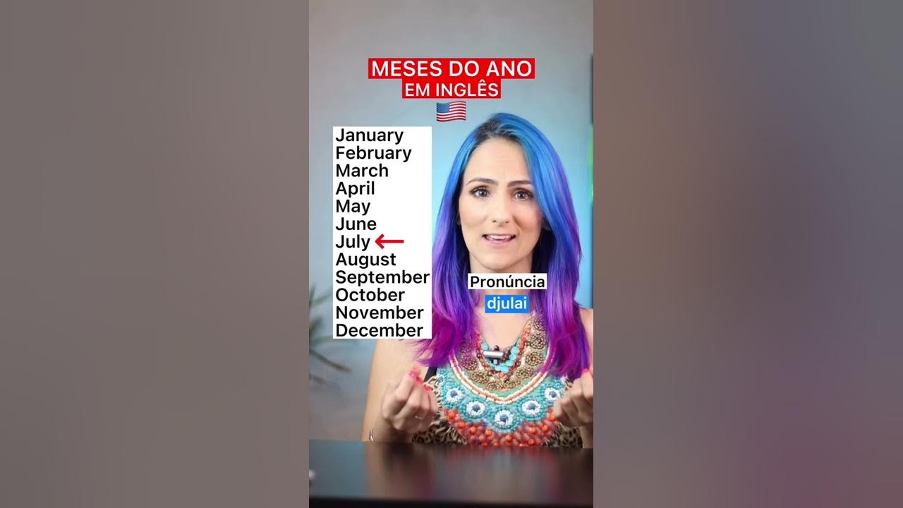 Dias da semana em Inglês 📆