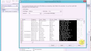 Adding a second table to a database by importing an Excel spreadsheet - Activity 1.11
