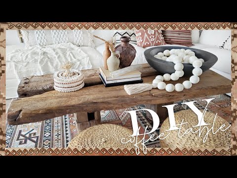 Video: Easy Boho DIY Wood Coffee Table