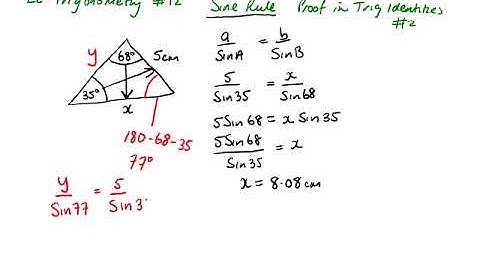 LC Trigonometry #12   Sine Rule
