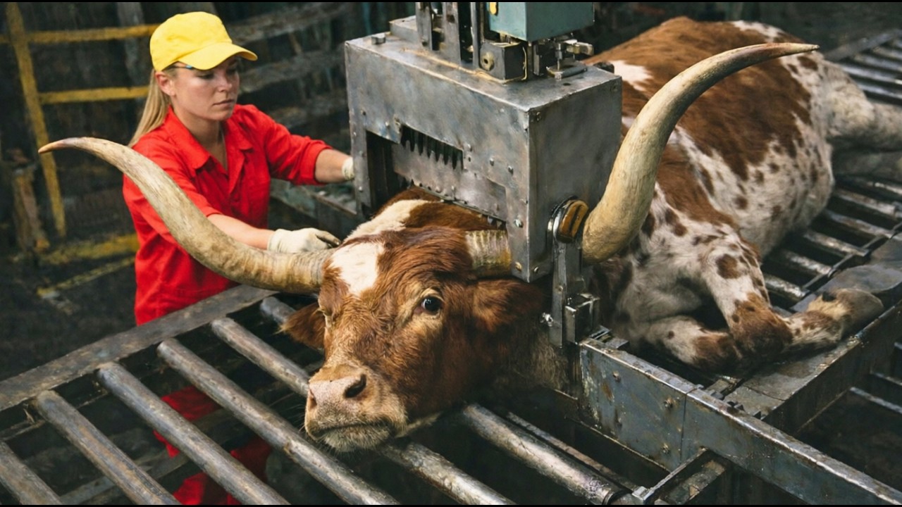 Inside a Massive Texas Longhorn Beef Factory: From Grass-Fed Cattle to Premium Steaks (Full Process)