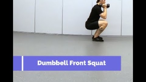 Dumbbell Front Squat Exercise Demo - PTLDN Exercise Library