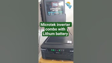 Microtek inverter combo with Lithum battery 🔋@tlpowerservices1128