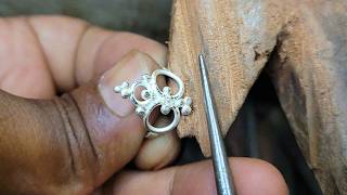 New design twisted silver ring making ! Handmade jewellery 