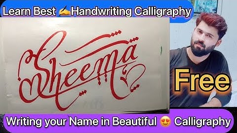 Sheema Name Signature Calligraphy | How to Draw |  #mybloopers #asmr #shorts #tiktok #sheema