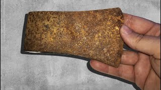 Rusty Broken Axe Restoration