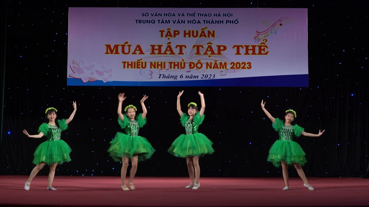 Bốn mùa em yêu | Múa mẫu Tập huấn hè 2023 | Nhạc và lời : Hoàng Kim Thanh | Hoà âm : Tư Dung