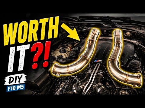 How to: BMW F10 M5 downpipe install Step-By-Step - YouTube