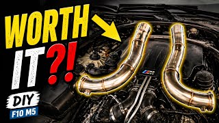 How to: BMW F10 M5 downpipe install Step-By-Step