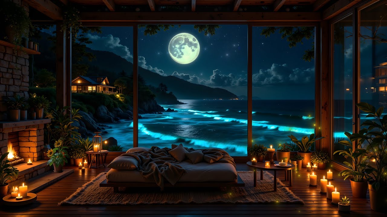 Fall Into Deep Healing Sleep - Ocean Waves Heal the Hurt - Calm the Mind, Melatonin Release