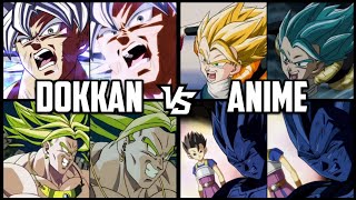 Top 10 Dokkan VS Anime Comparisons (ドッカン対アニメの比較トップ10) | DBZ Dokkan Battle LIST