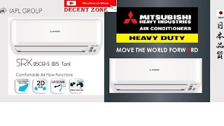 Mitsubishi Heavy 0.5 ton split AC SRK05CR !! Unboxing and Detail